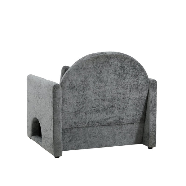 English Elm Modern Chenille Oversized Armchair With Pet-Friendly Nook | Perfect For Cozy Living Rooms & Bedrooms W2997P294104