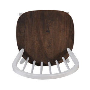 English Elm Christopher Knight Home® - 5-Piece Round Dining Set with Pedestal Table and Spindle-Back Chairs — Farmhouse Charm for 4 Brown,White 56487.00WBRN_N771P205332W