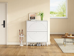 English Elm Efficient Narrow Tipping Bucket Cabinet Solid Wood Legs Carved Panels Slim Home Storage W2948P385231