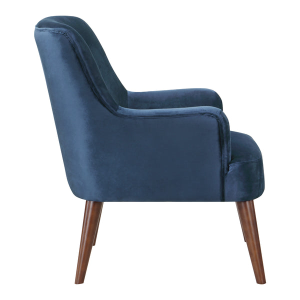 OSP Home Furnishings Chatou Chair  Midnight Blue
