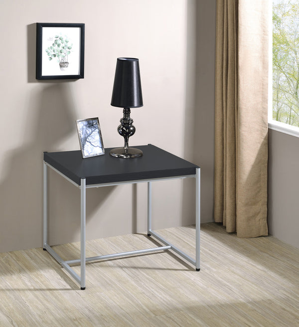 English Elm Nilda Two-tone Oak Coffee Table with Walnut Top and Dual Open Storage Shelves B2749P413288