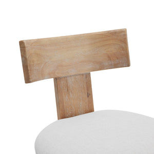 English Elm 27" Armless Counter Stools Set of 2 Padded Rubberwood Kitchen Island Seating N780P403744F