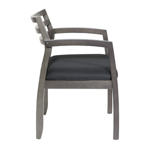 OSP Home Furnishings Napa Ladder Back Guest Chair Hardwood Veneer Frame for Reception and Conference Rooms NAP91SGW-3