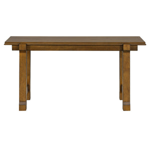 English Elm Trexm Farmhouse Dining Set Seats Six Oak Veneer Table Mixed Chairs Bench Included Beige,Walnut ST000156AAD