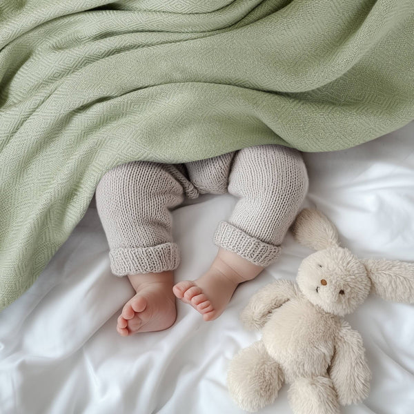 JLA Home Madison Park - Rayon Diamond Jacquard Bamboo Cotton Blanket — Silky, Breathable Throw with Lasting Softness & Gift Boxed Sage Green AM51-0528