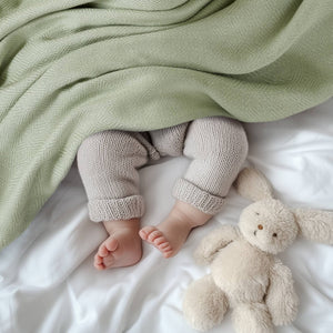 JLA Home Madison Park - Rayon Bamboo Cotton Blanket with Diamond Jacquard Weave — Breathable, Silky Soft & Gift-Ready Luxury Sage Green AM51-0527