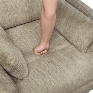 English Elm Modern Swivel Glider Recliner Chair with 360° Rotation, Plush Microfiber Upholstery & Pillows for Nursery Living Room Comfort Brown 33 L x 32.5 W x 26 H B011P395822