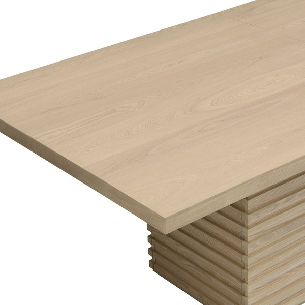 English Elm Christopher Knight Home® - Coad 84-Inch Rectangular Dining Table - Light Natural Solid Wood For Stylish Gatherings & Versatility N771P347115A_N771P347116A