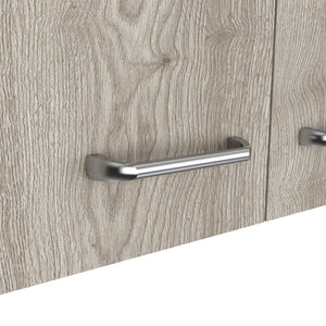 English Elm Oklahoma Wall Cabinet Two Doors – Space-Saving Particleboard Storage 39.3"W x 19.3"H Sleek Design Multicolor 42 L x 25 W x 4 H B128P148949