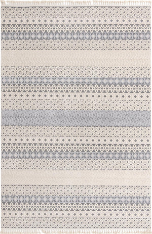 Unique Loom Arlo Matti Machine Made Striped Rug Sandy Beige, Beige/Gray 9' 10" x 14' 1"