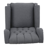 Christopher Knight Home® - Noble House - Walter Charcoal Fabric Recliner