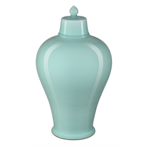 Celadon Green Maiping Jar - Exquisite Handcrafted Porcelain Decor with Lustrous Finish and Style