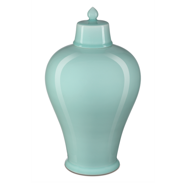 Celadon Green Maiping Jar - Exquisite Handcrafted Porcelain Decor with Lustrous Finish and Style