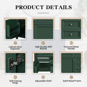 English Elm 36'' Modern Bathroom Vanity With Elegant Sink, 2 Drawers, And Tip-Out Storage For Stylish Spaces N710S136004F