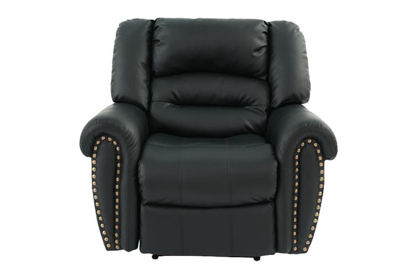 English Elm Modern Bonded Leather 3 Piece Living Room Set with Nailhead Trim and Tufted Back B011S02386