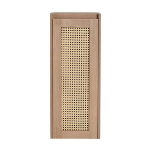English Elm 12" Bathroom Side Cabinet Wall-Mounted, Soft-Close Hinges, Plywood, Hidden Handle, Space-Saving Storage W999P279375