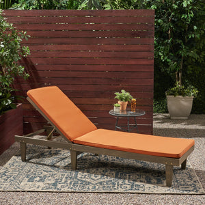 English Elm Nadine Outdoor Chaise Lounge Cushion Water Resistant Full Body Patio Coverage 63493.00CUSH-RUSORG