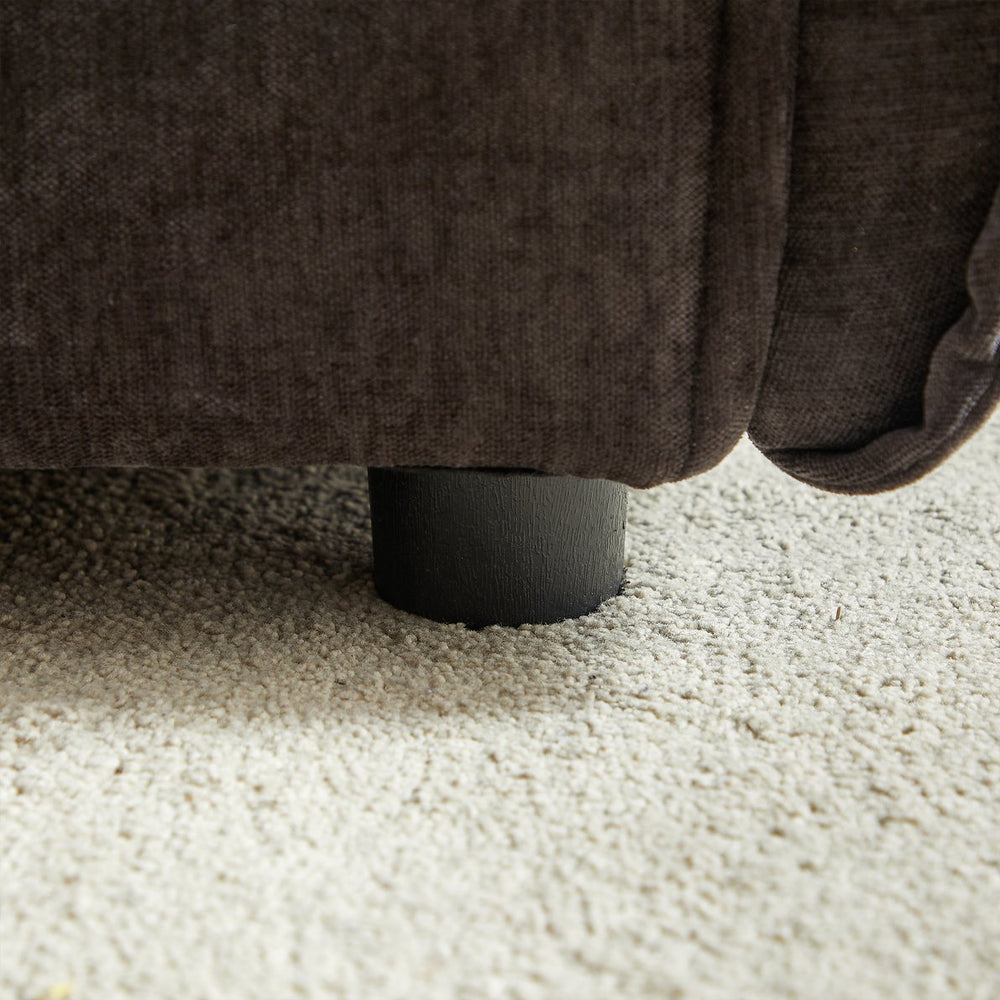 English Elm 3-Seater Modern Combo Sofa Set - Stylish Linen Fabric, Durable Wooden Frame, 5 Pillows Included! W1193S00115