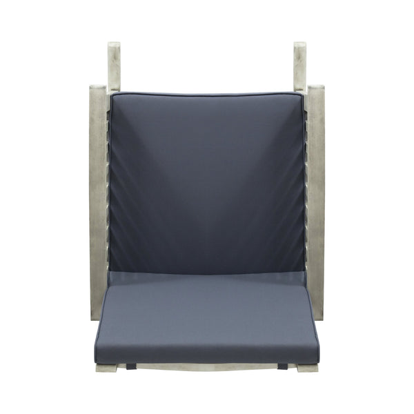 English Elm Christopher Knight Home® - CASA Acacia Rocking Chair with Water-Resistant Cushions, Rustic Outdoor Comfort & Smooth Rocking Motion Grey 46.5 L x 29.5 W x 9 H 64272.00LDGRY