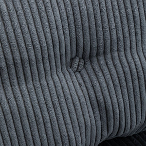 English Elm Folding Floor Sofa Bed Convertible Lounge Chair with Shredded Foam Fill for Bedroom Dark Gray W2200P442794