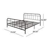 Christopher Knight Home® - Noble House - Berthoud Industrial Iron King Bed Frame