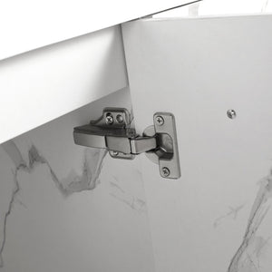 English Elm 60 Inch Wall-mounted Bathroom Vanity Cabinet with Soft-Close Doors, Eco Plywood, Scratch & Water-Resistant Finish White W999P208037