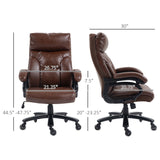 English Elm Vinsetto Heavy Duty Pu Leather Office Chair Hold Up To 400Lb, Brown