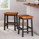 Christopher Knight Home® Noble House Wood 24" Saddle Stool