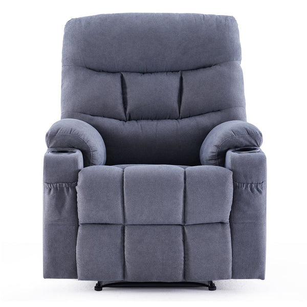 English Elm Oversized Recliner chair with ergonomic support, swivel rocker, quick 5-min assembly for adults comfort Light Gray T3623P408743
