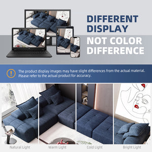 English Elm Modern Oversized Modular Sectional Sofa In Sparkling Chenille - Customizable 6-Piece Design & Pillows W1885S00075