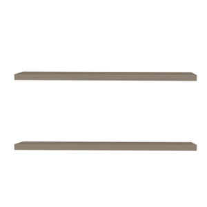 English Elm Taupe Floating Shelf 47.3" x 9.8" Minimalist Wall Shelf | Elegant Neutral Finish, Easy Assembly, Versatile Decor B062P252157