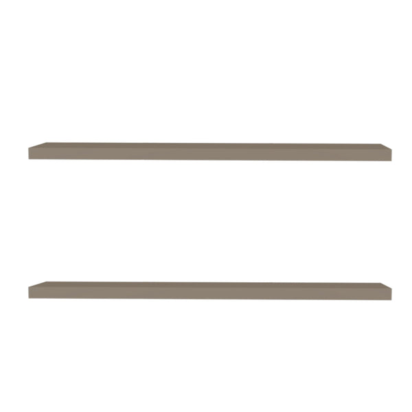 English Elm Taupe Floating Shelf 47.3" x 9.8" Minimalist Wall Shelf | Elegant Neutral Finish, Easy Assembly, Versatile Decor B062P252157