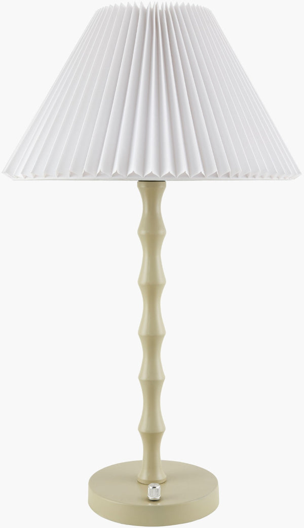 Livabliss Folda Cordless Accent Lamp with Hand-painted Base and Warm Linen Shade for Any Room FDA-001