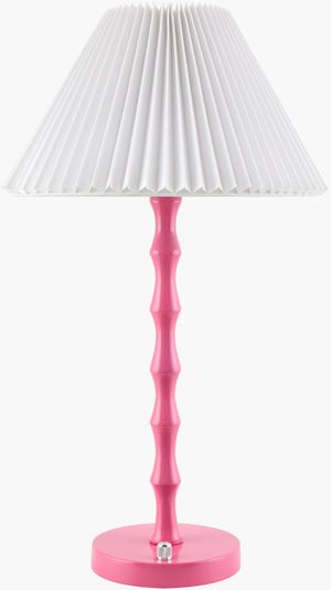 Livabliss Folda Cordless Table Lamp with Hand-painted Base and Linen Shade for Warm Ambiance FDA-004