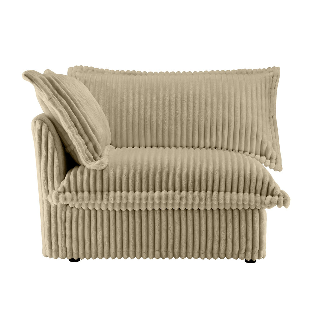 English Elm Koala Corduroy Sectional Sofa Deep Seat High Back Left Facing Lounge Piece W3041P272929