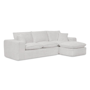 English Elm 107'' Boucle L-shaped Sectional with Reversible Chaise Deep Foam Seat Living Room Beige W1413S00162