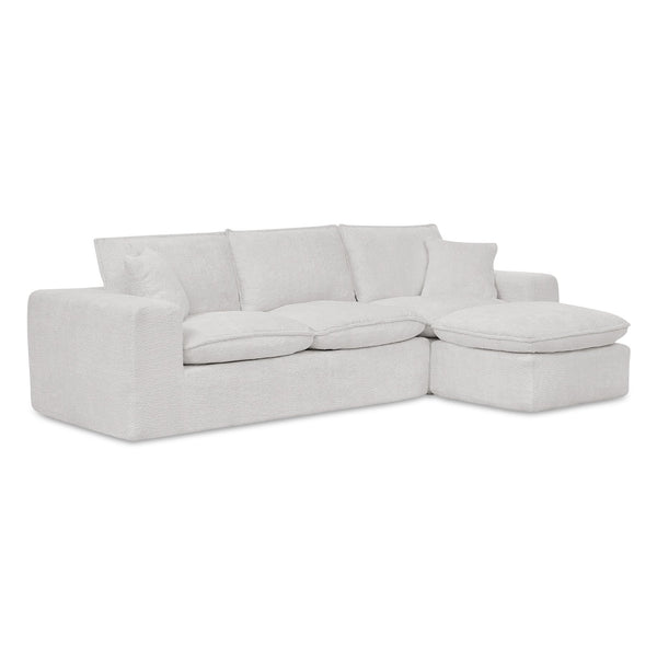 English Elm 107'' Boucle L-shaped Sectional with Reversible Chaise Deep Foam Seat Living Room Beige W1413S00162