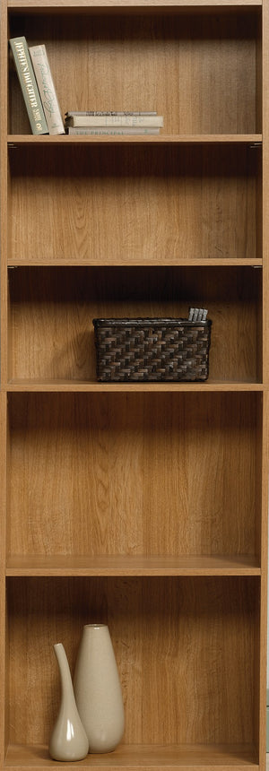 English Elm 5-Shelf Bookcase - Stylish Brown Finish, Adjustable Shelves, Space-Saving Design For Any Room Decor B356P402778