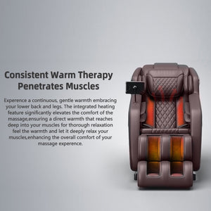 English Elm The Zero Gravity Massage Chair: Full Airbag Coverage, Hip Heating & Foot Massage For Ultimate Relaxation! W3327S00001-GIGA