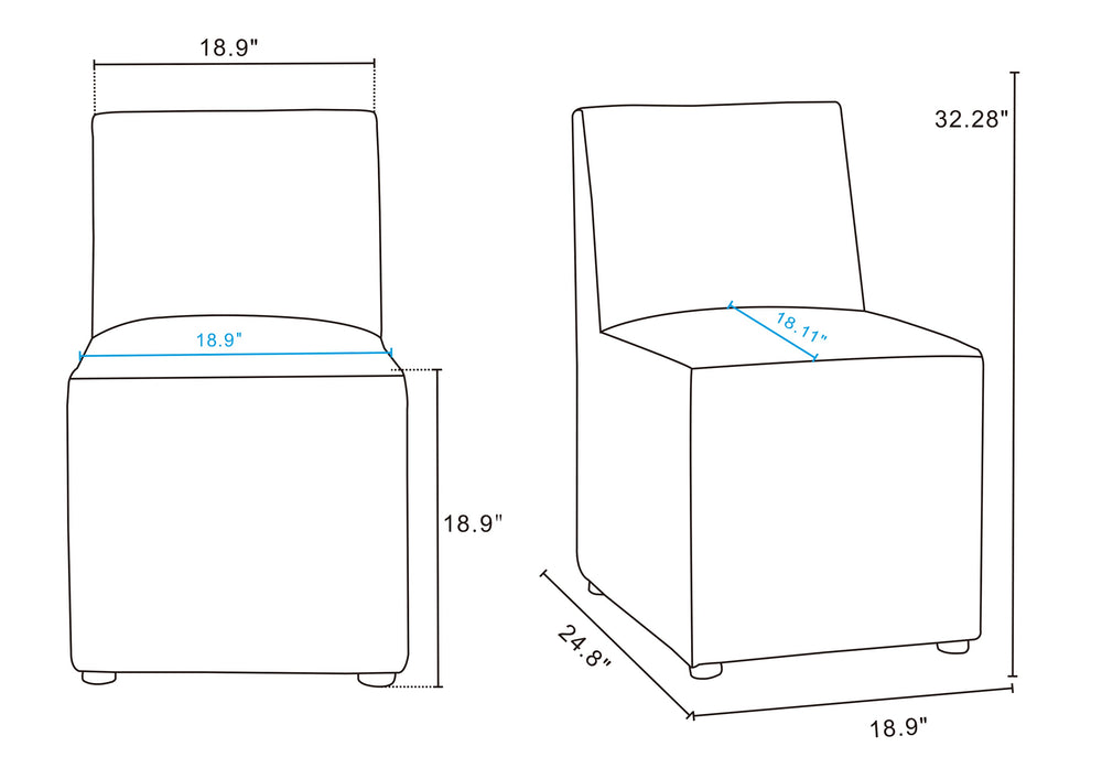 English Elm Anna Modern Square Dining Chair In Cream Faux Leather - Stylish, Durable, And Commercial Grade Comfort! B365P398289