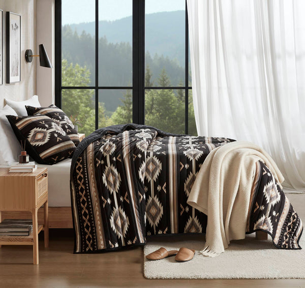 English Elm 3-piece Full Queen Quilt Set Knit Face Microfiber Reverse Farmhouse Bedroom Bedding B035P482965