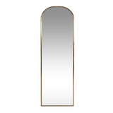 Christopher Knight Home® - Noble House - Revere Contemporary Rounded Rectangular Leaner Mirror, Brushed Brass