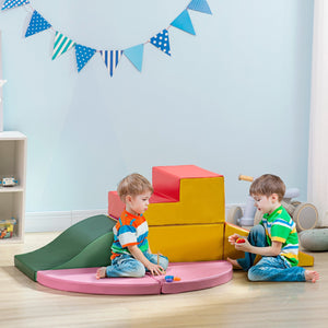 English Elm Qaba 12 Piece Modular Foam Toddler Play Sofa Set for Creative Playroom Fun W2225P249710