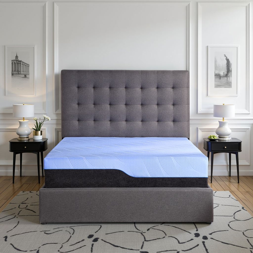 English Elm Refresh Full Size Hybrid Mattress with Gel Memory Foam Coils and Cooling Knit Cover B210P286861