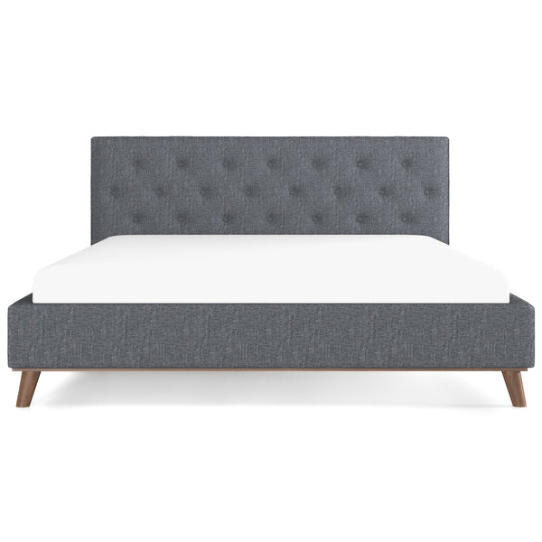English Elm Ashcroft Furniture - Graceville King Size Upholstered Platform Bed With Tall Tufted Headboard - Modern Comfort & Style B183S00061