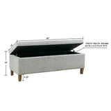 INK+IVY Marcie (Erica) Casual Soft Close Storage Accent Bench II105-0460 Blue