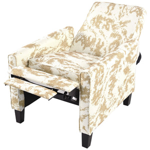 English Elm Christopher Knight Home® - 27.5" Push Back Recliner with Beech Legs, Deep Ergonomic Seat & Extendable Footrest for Rooms Yellow N763P256508G