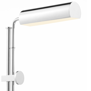 Satire Adjustable Nickel Table Lamp - Modern Minimalist Design with Integrated LED & Dimmable Feature