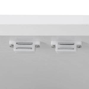 English Elm K&K 71" Farmhouse Pantry Cabinet with Embossed Texture, 2 Drawers, 8 Door Racks, Adjustable Shelves, Anti-Tip Stability Ameican White Oak N707P254905W