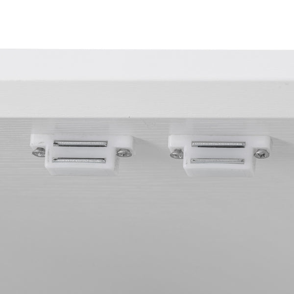 English Elm K&K 71" Farmhouse Pantry Cabinet with Embossed Texture, 2 Drawers, 8 Door Racks, Adjustable Shelves, Anti-Tip Stability Ameican White Oak N707P254905W